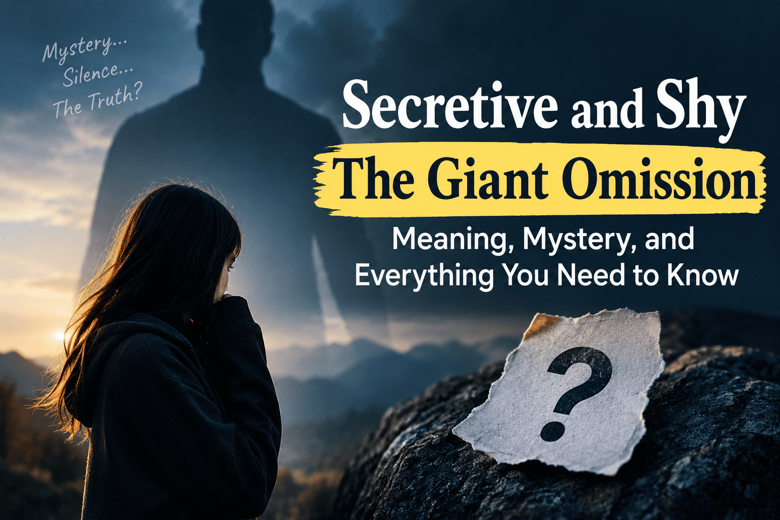 Secretive and Shy The Giant Omission