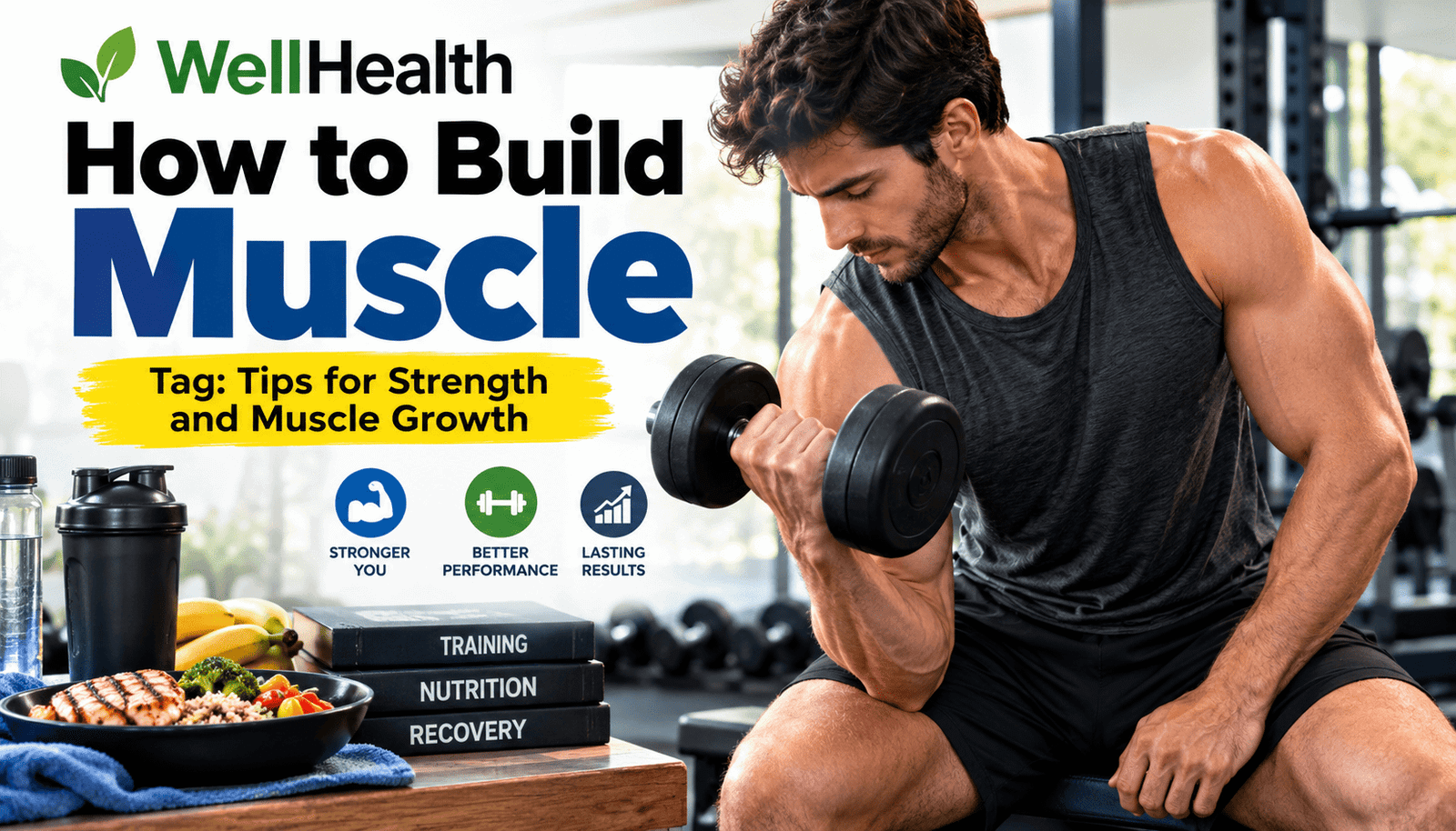 WellHealth How to Build Muscle Tag