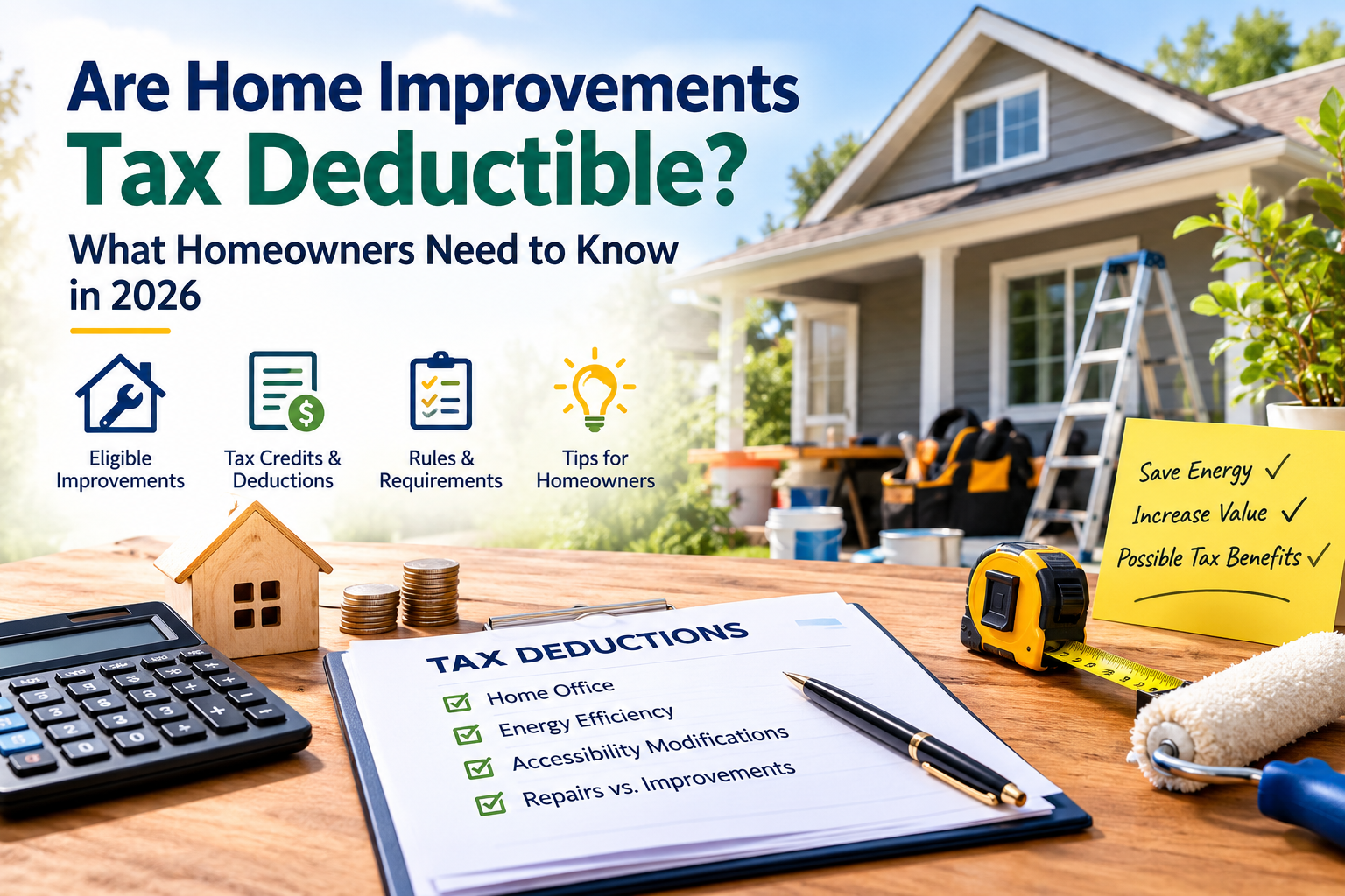 Are Home Improvements Tax Deductible